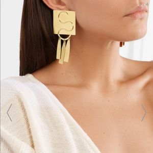 Annie Costello Brown Clea gold-tone earrings